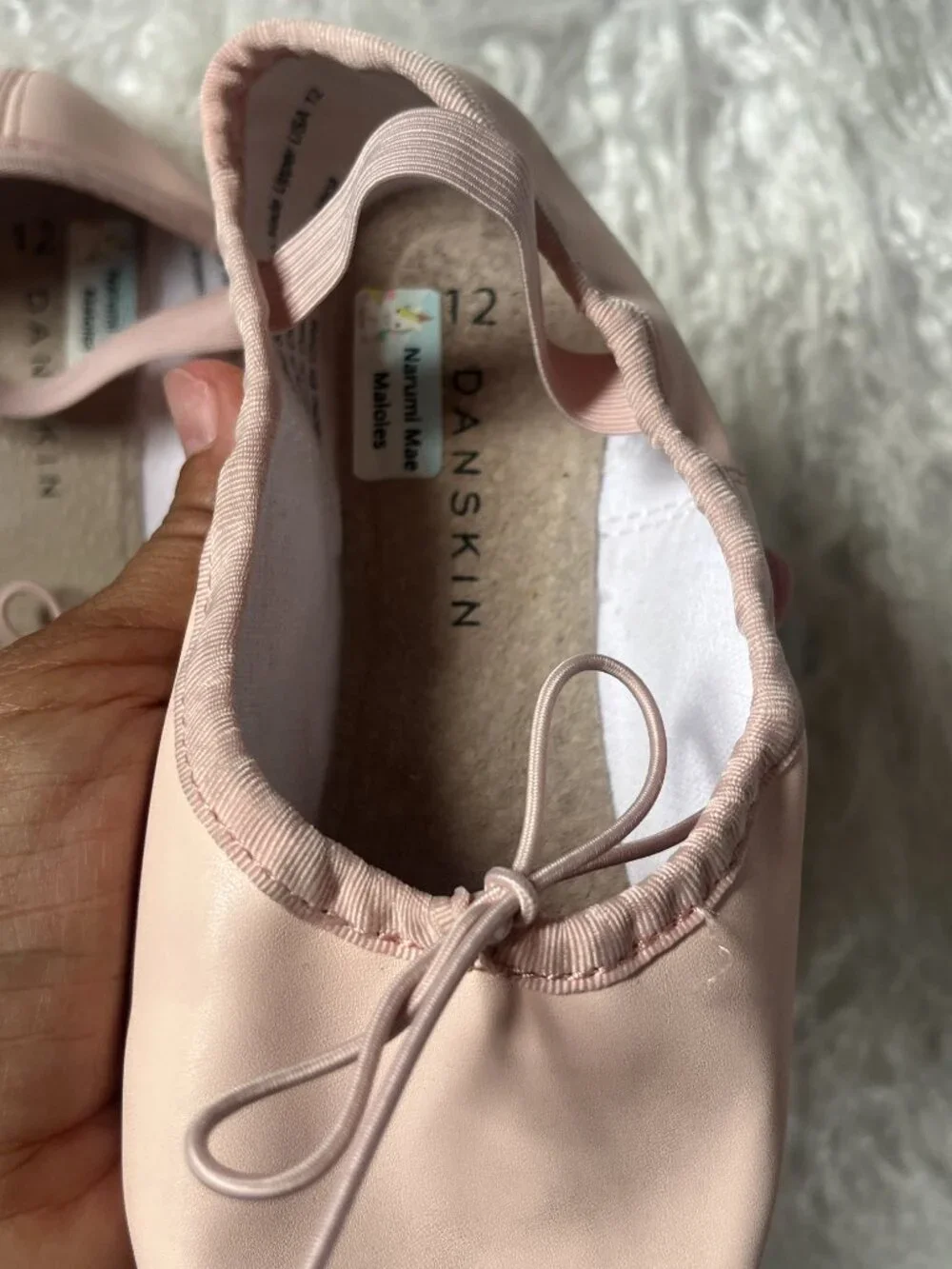 Danskin kids ballet shoes  size 12